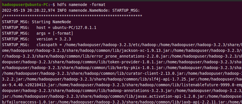 format hadoop file system