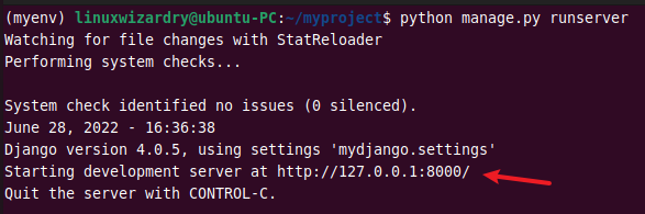 run python django server on ubuntu