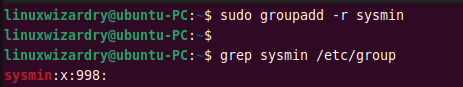 groupadd command to add a system group in linux